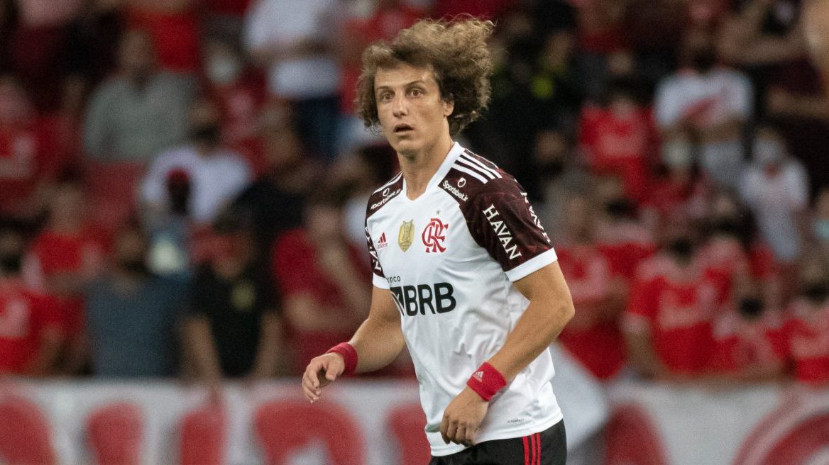 Foto: Alexandre Vidal / Flamengo - David Luiz garantiu a liderança do Brasileiro com gol nos acréscimos