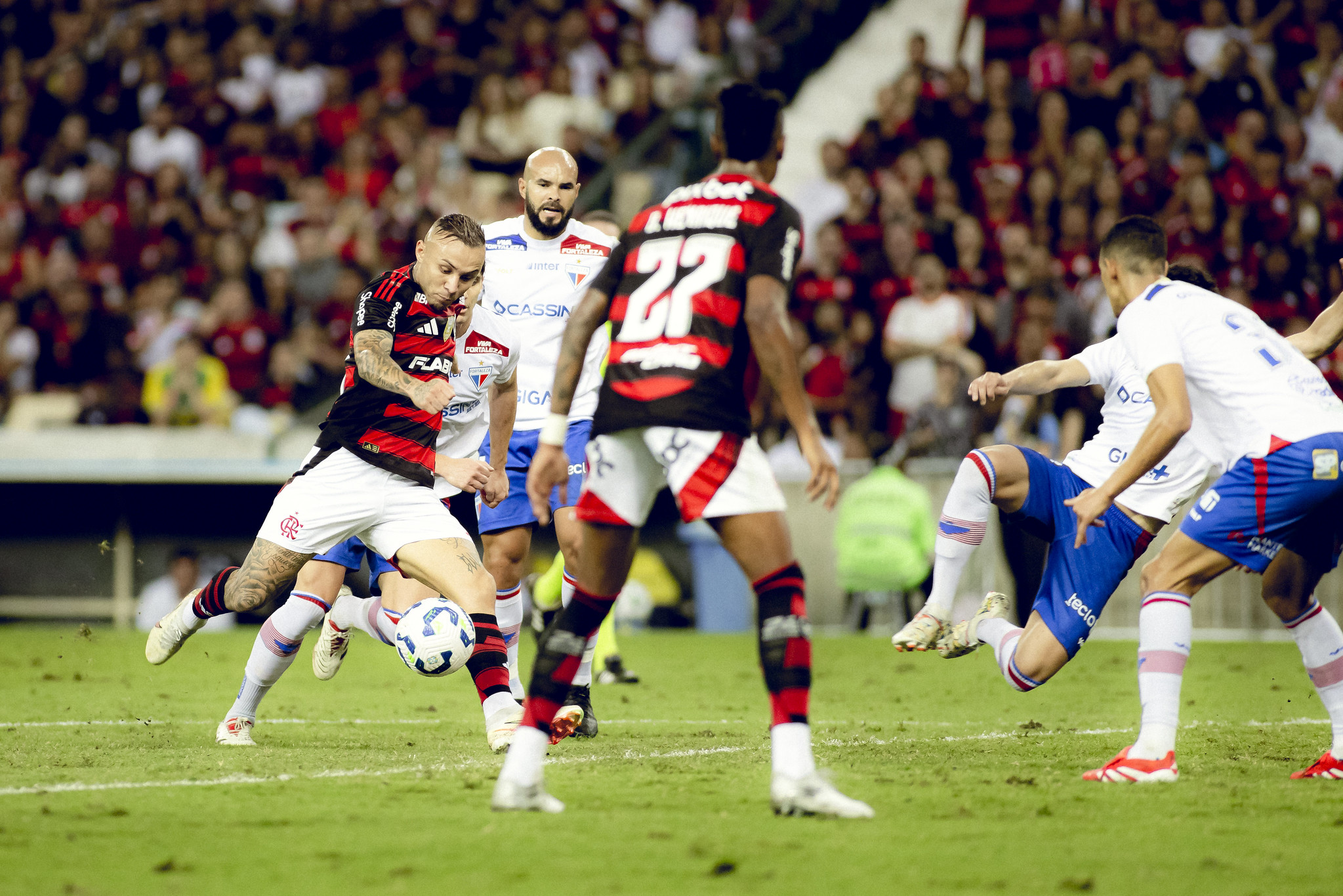 Flamengo x Fortaleza. Foto: Gilvan de Souza/Flamengo